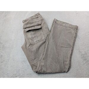Free People Womens Size 4 Gray 30x31 Bootcut Cargo Pants Low Rise Cotton‎